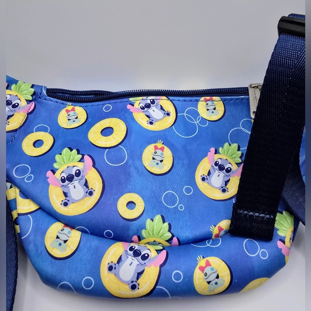 Loungefly x Disney Lilo And Stitch Pineapple Floaty Stitch Fanny Pack (HARDTAG) - Picture 10 of 15